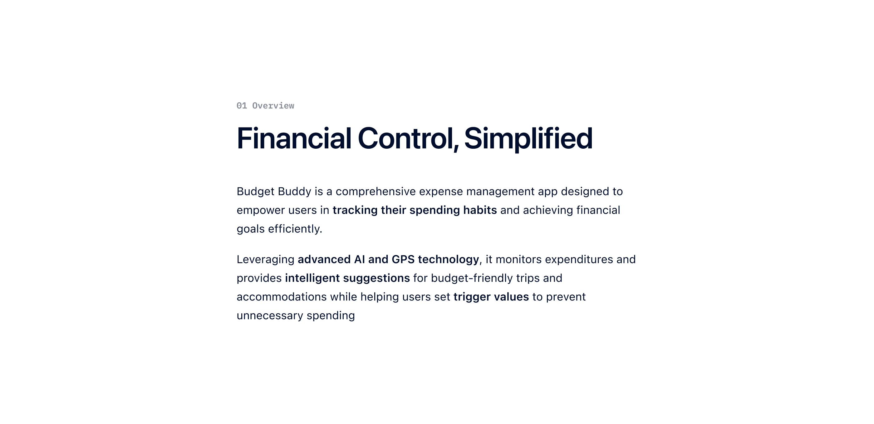 Budget Buddy — Case Study Section 2