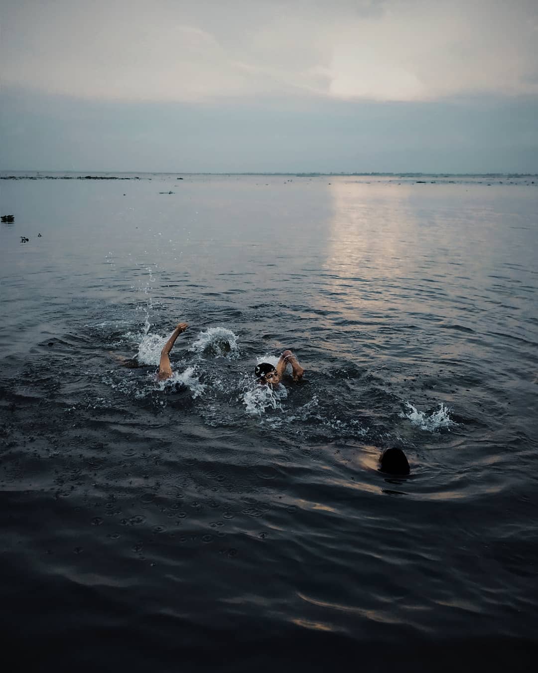 Dusk Lake Swim