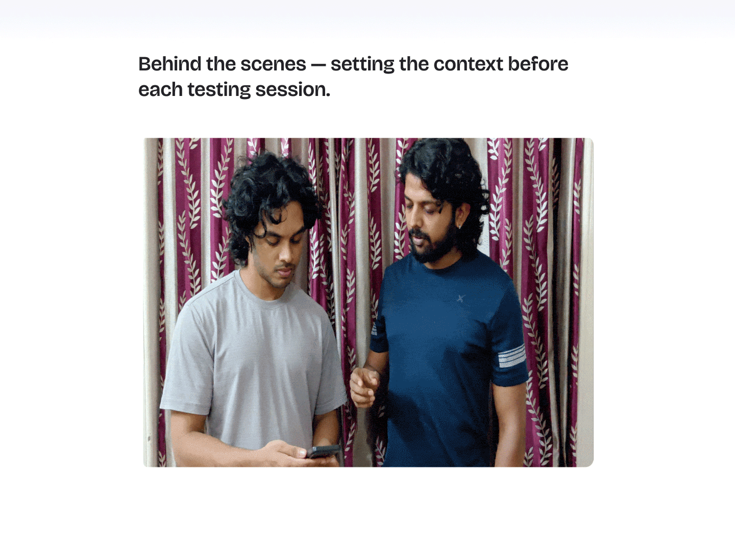 Aira — Behind the scenes user testing session